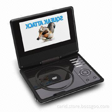 Portable DVD Player with 7-inch TFT LCD and 270 Degrees Swivel Screen